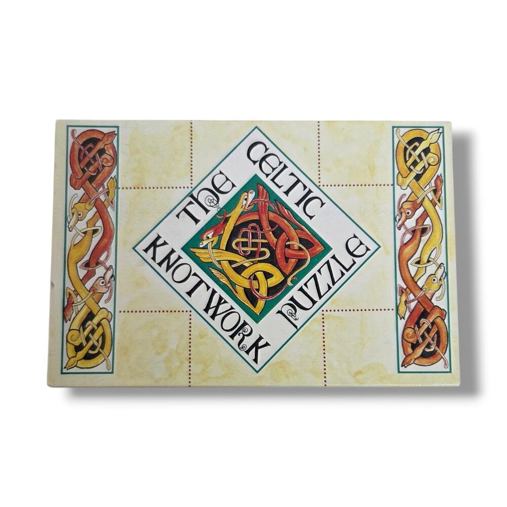 The Celtic Knotwork Puzzle Vintage Irish Gaelic Heritage Game Historic Square